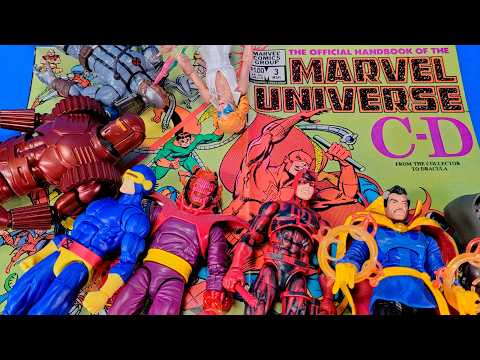 RoboDontKnow's tweet photo. Official Handbook Of The Marvel Universe: Collector To Dracula and Hasbro Marvel Legends Figures! https://t.co/HO13mHh6AK https://t.co/6eXPWaWWph