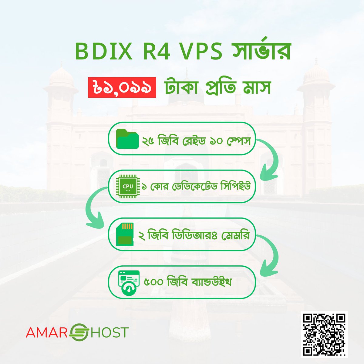 amarhoster's tweet photo. লো-ল্যাটেন্সি আর হাই-স্পিড নিশ্চিত করতে বেছে নিন আমাদের BDIX VPS SERVER https://t.co/j5pNuzobaJ