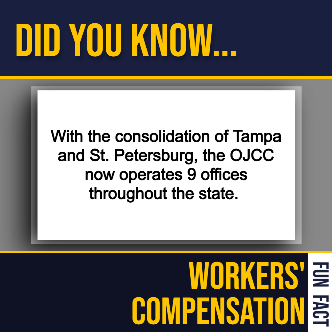 FLJCC's tweet photo. Today is Fun Fact Tuesday! Here's your workers' compensation fun fact of the week. https://t.co/jsdbn4juz2
