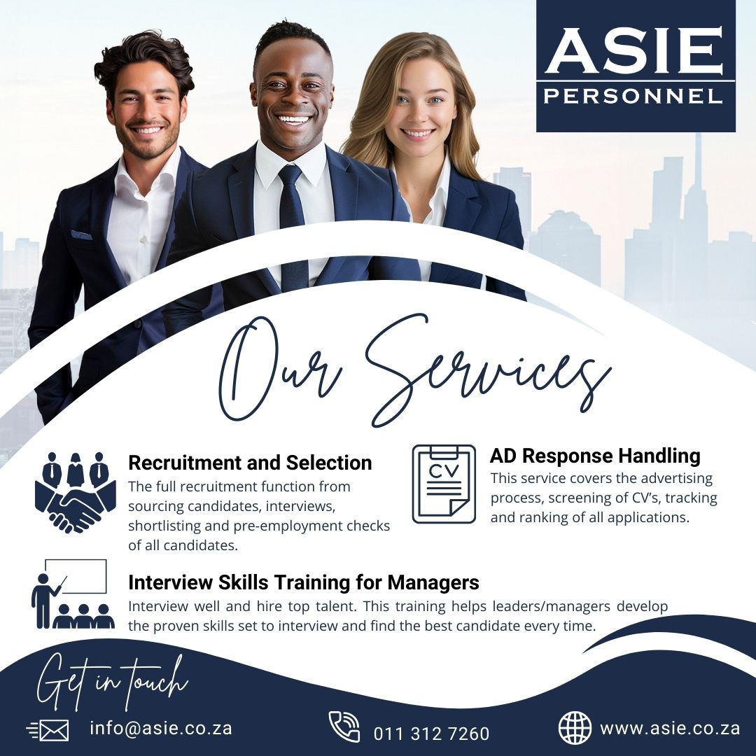 AsiePersonnel's tweet photo. ASIE Personnel is a Boutique Recruitment Firm.
Visit https://t.co/yxbz0fXrLY to learn more about our recruitment services.

#asiepersonnel #recruitmentfirm #recruitmentagency #executiverecruitment #recruitment #interviewtraining #salarybenchmarking #ADresponsehandling https://t.co/YuLb2WcjLG