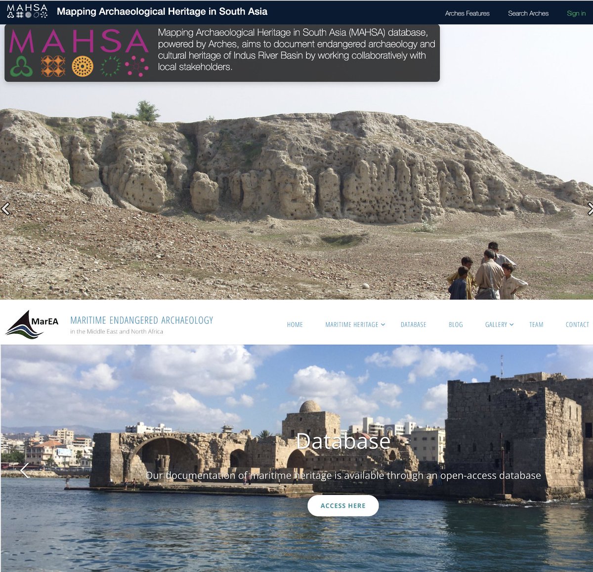 archesproject's tweet photo. Learn more about the presenters &amp; their projects that document &amp; identify global heritage sites at risk (supported by @ArcadiaFund):
MarEA Project: https://t.co/pgidNpAsAH 
MAHSA Project: https://t.co/k714GnXPTC

Unable to join live? Submit questions via the Arches Forum! https://t.co/EpIhc8kSCb