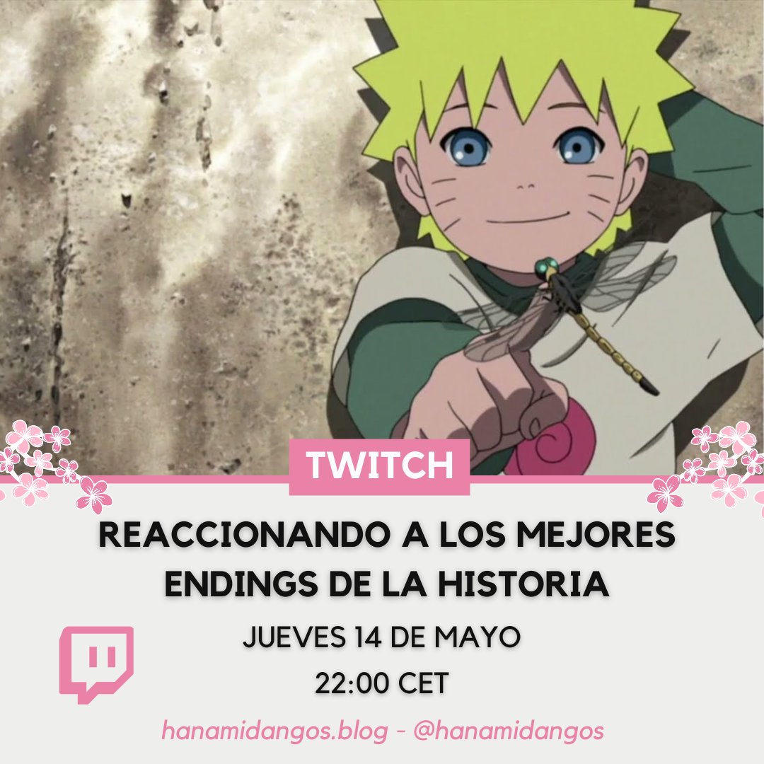 HanamiDangos's tweet photo. 🎶 ¿Cuál dirías que es el MEJOR ENDING de la historia? ¡Vamos a buscar la respuesta este jueves a las 22:00 en directo!

Nosotros traemos nuestra selección de nominados pero también queremos saber los tuyos. ¡Te esperamos donde siempre! ✨

👉 https://t.co/SMjZtyRl4n 👈

#anime https://t.co/lBxlhql6MD
