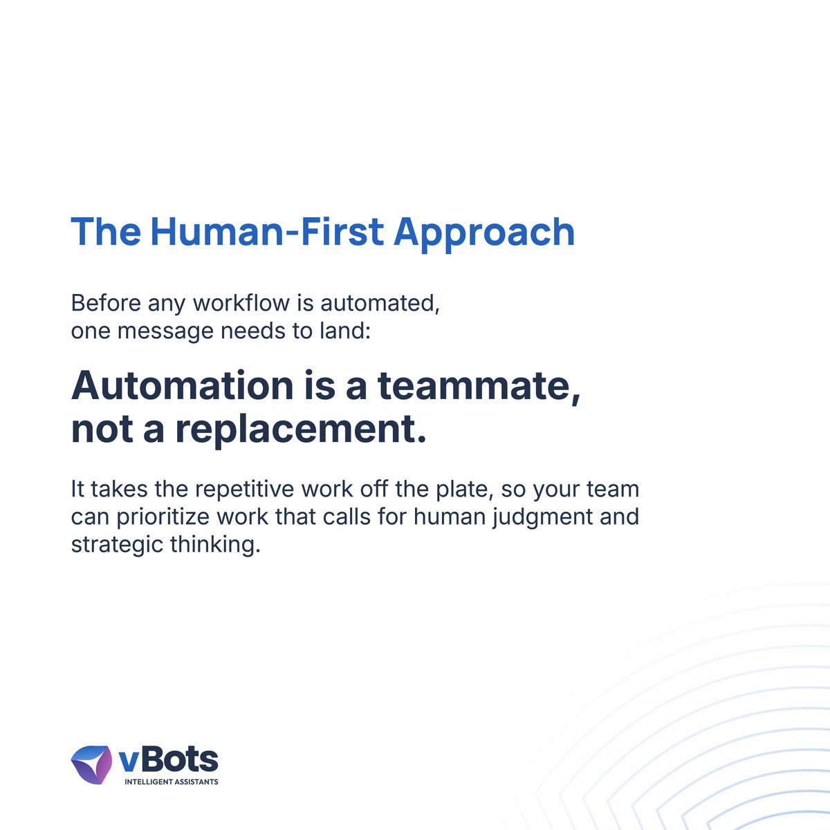 vbotsAI's tweet photo. Automation works best when the whole team is on board. Here is a practical playbook for CSRs, producers, and management to build a culture that is ready for it.

https://t.co/tT3P2cLg5e

#AgencyManagement #CustomerExperience #AutomationSolutions #InsuranceOperations #vBots https://t.co/PDTD8RCgPG