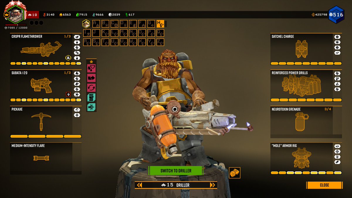 undead20201's tweet photo. i downloaded a mod that adds alots more loadout slots. gave me more creativity and build variety which i needed alot 
#gaming #deeprockgalactic #loadout #screenshots https://t.co/eF6o7vJcTm