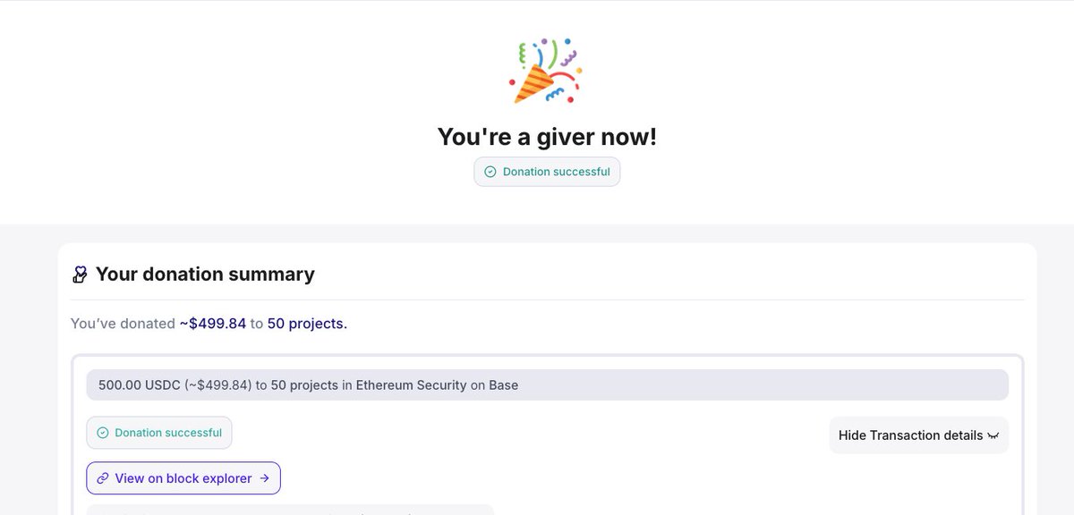 LifeHodlr's tweet photo. Won $400 at the @lifiprotocol  DeFi Mullet Hackathon — developer track. Adding $100 of my own.

The full $500 → @Giveth Ethereum Security QF round.
https://t.co/l5hJbpMM1F

$10 to each of 50 projects securing this ecosystem.

Thanks @PhilippZentner @brucexu_eth @kenny_io @arjunnchand