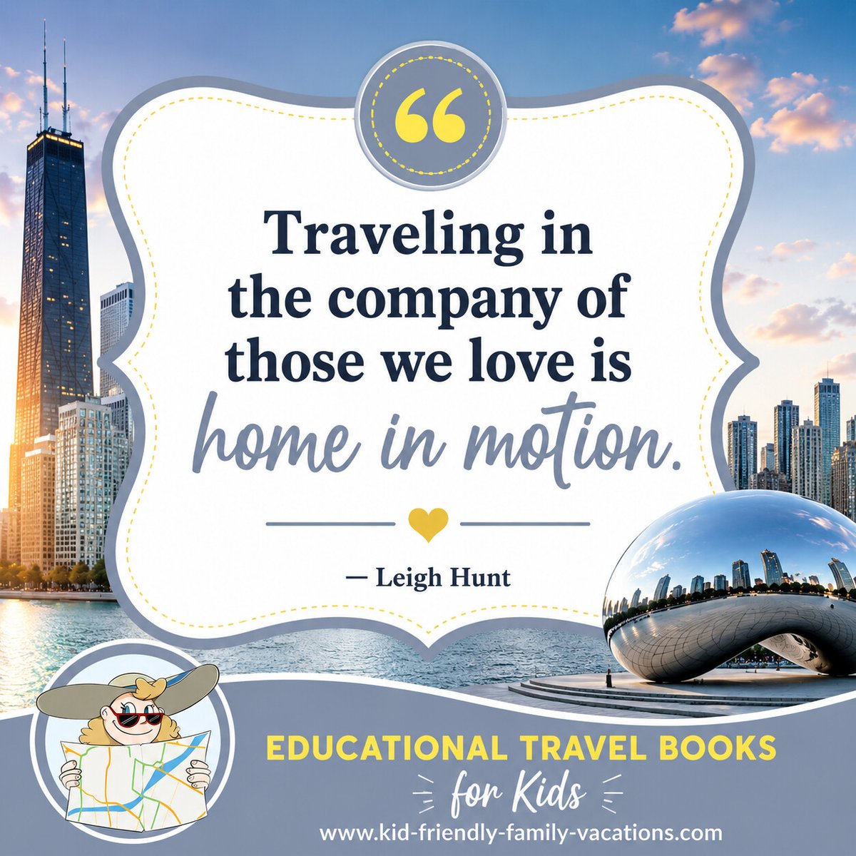 Traveling in the company of those we love is home in motion ~Leigh Hunt

#heykidsletsvisit #kffv #travelquotes #familytravel #familyvacation #travelwithkids