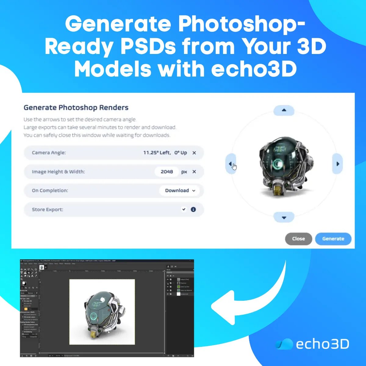 echo3D tweet media