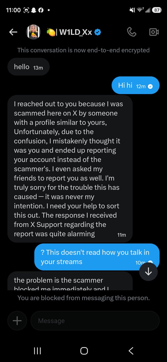 Lycaous's tweet photo. @tempW1LD_Xx got hacked, don't trust her messages 💛 Hopefully she gets her account back https://t.co/T2WGlXsLii