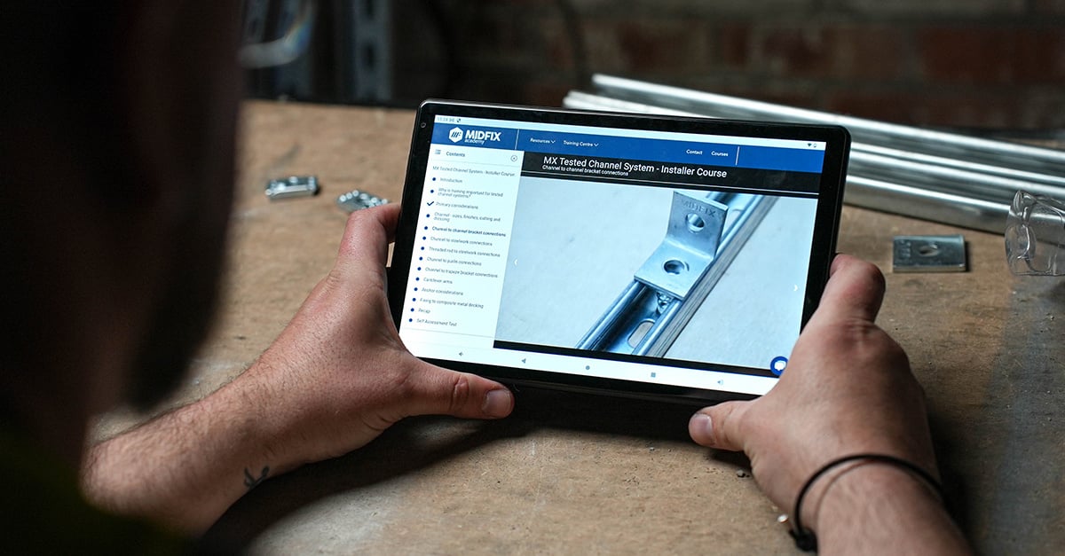 MIDFIXUK's tweet photo. A training record is most valuable when it connects back to how work is checked on site.

For M&E contractors, that connection matters.

Support and fixing installations depend on more than the product being correct. They depend on the method being understood, the right tools being used, and key details being carried through under real site conditions.

Structured training gives installers that baseline.

It puts the method, the terminology and the reason behind the detail in front of the people who have to install the work.

That makes supervision easier to apply.

A supervisor is not just checking against habit or personal preference. They have a clearer reference point for what the installer has been taught and what the installation should look like.

That is the value MIDFIX Academy is designed to support.

It gives M&E contractors online training, assessments and completion evidence for M&E support, fixing and anchor installations.

The certificate is useful because it shows the training has been completed.

The bigger value is the working link it helps create between knowledge, method, supervision and retained evidence.

Training does not remove the need for supervision.

Used properly, it makes supervision more effective and the finished installation easier to stand behind.