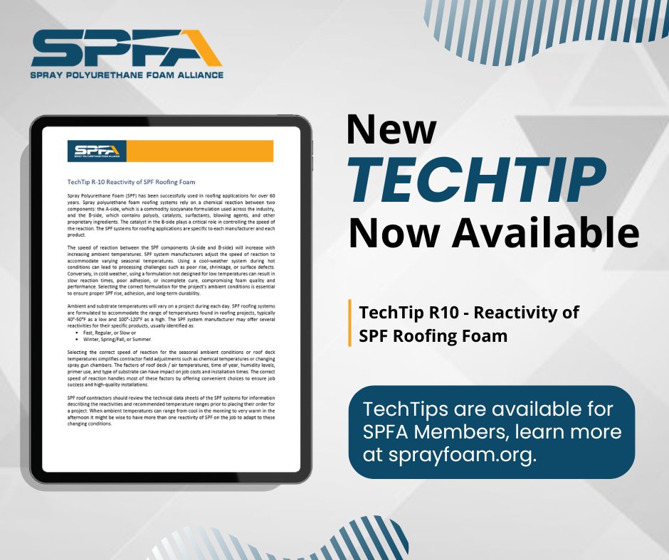 Spray Polyurethane Foam Alliance (SPFA) tweet media