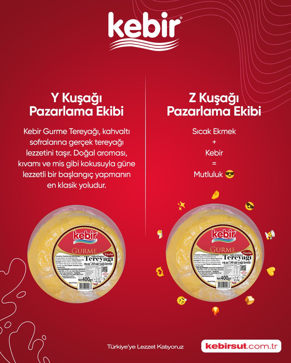 kebirsut's tweet photo. Y kuşağı anlatır, Z kuşağı özetler:
Sıcak ekmek + Kebir Gurme Tereyağı = Mutluluk 😎

#Kebir #KebirSüt #Tereyağı #GurmeTereyağı #KahvaltıKeyfi #Lezzet #Kahvaltı #DoğalLezzet #YKușağı #ZKușağı #SosyalMedya #ReelsTürkiye https://t.co/dp6UhwZSEh