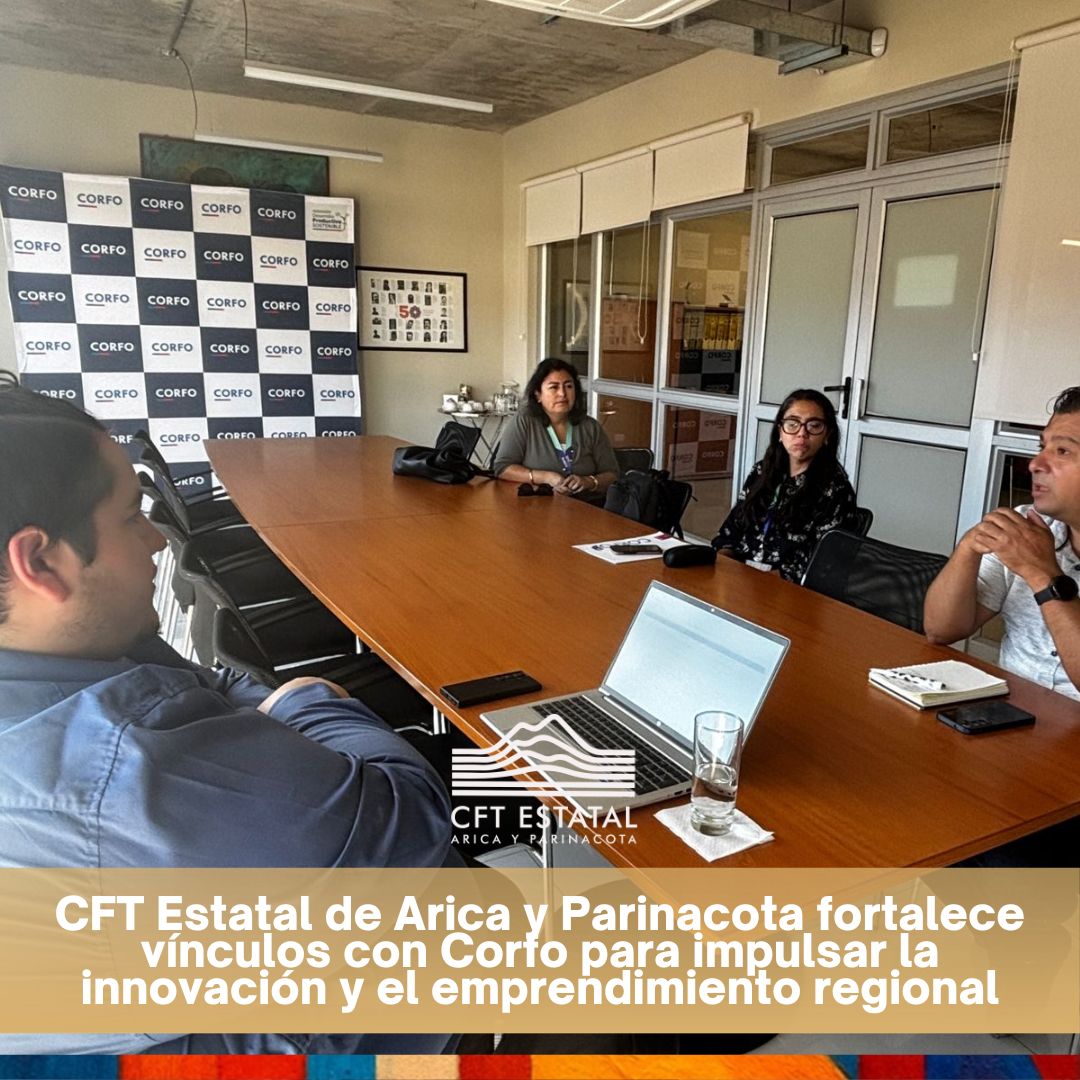 EstatalCft's tweet photo. Nuestro Subdirector de Innovación Educativa, Felipe Morales Aliaga, realizó la presentación del Portafolio de Investigación, Innovación y Creación del CFT Estatal de Arica y Parinacota ante ejecutivos técnicos de emprendimiento e innovación de Corfo. https://t.co/IxzJJLQI5k