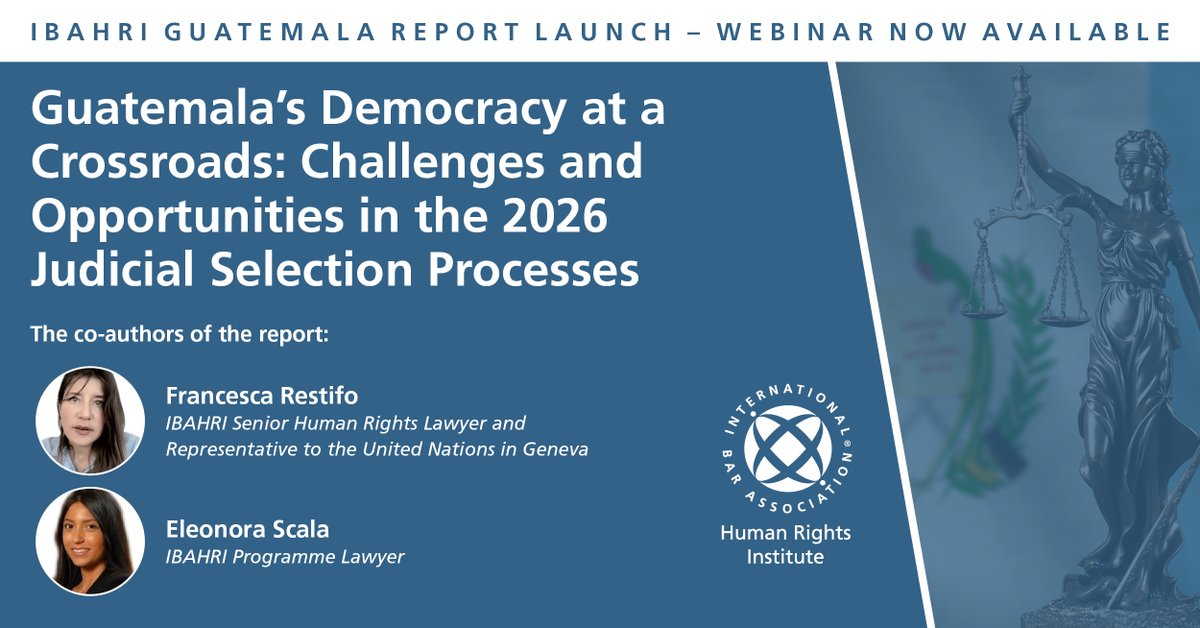 IBA's Human Rights Institute tweet media
