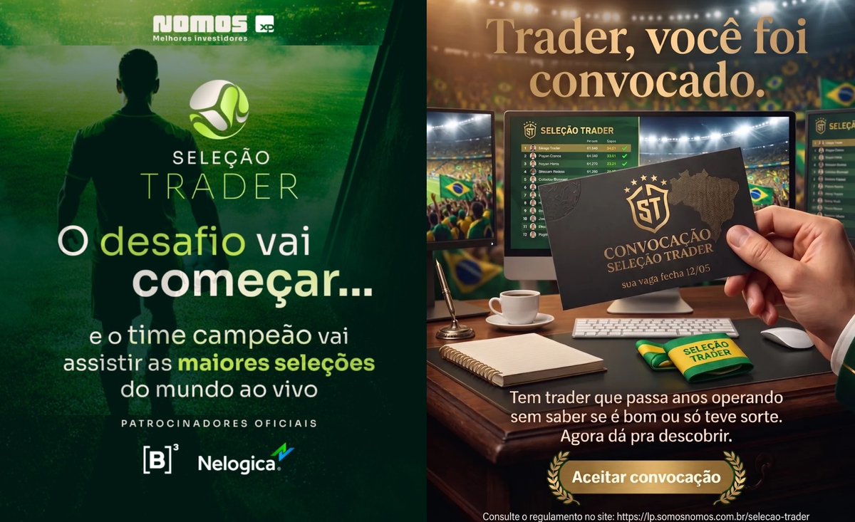 minaritrading's tweet photo. Campeonato SELEÇÃO Trader 🏆 https://t.co/3bMonlHIN4