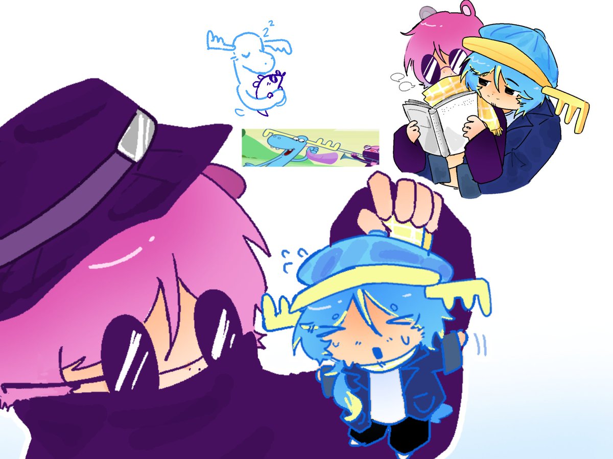 NekoQw4's tweet photo. Lumpy and mole again 👀
#happytreefriends #HTFfanart #HTF #drawing https://t.co/P2v8O56gz1