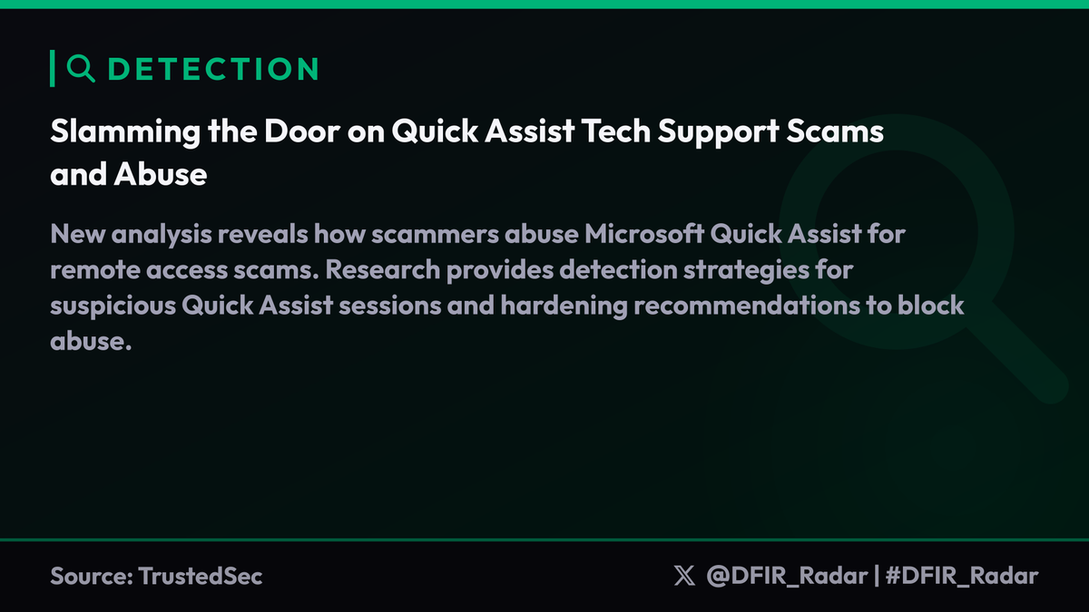 DFIR Radar tweet media