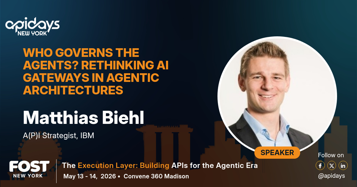 APIdaysGlobal's tweet photo. 🚀 IBM is joining #apidays New York to explore the future of APIs, AI agents, MCP, and agentic architectures. Check out 🎟️ https://t.co/tn9Vgb0OdV for featured sessions from @IBM 

📍 apidays New York — May 13 &amp; 14, 2026 https://t.co/jeeYiQYNBE