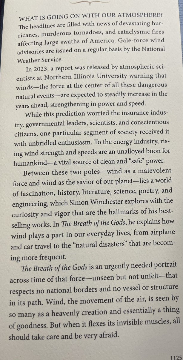 D1scourse's tweet photo. Suggestion for May 12 … The Breath Of The Gods: The History and Future of the Wind (2025) by Simon Winchester. https://t.co/k9uZprYq9T