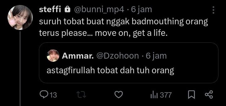 WilonaJKT48's tweet photo. @Zecith @tiny_dayen @Jungwun @Yujiin @Hannil @kyaapark @Keoiho @nikiw @Wintnr @taecan @alhaithtam @seonghenyo @Juhopn Tiap tahun ngurusin lu mulu perasaan, yuk bisa ngomong begini buat diri sendiri. TOBAT! @reinyourheeart @SEOJlYU @bndleehans
https://t.co/04leyxSCGZ https://t.co/H8oJpZGzzK
