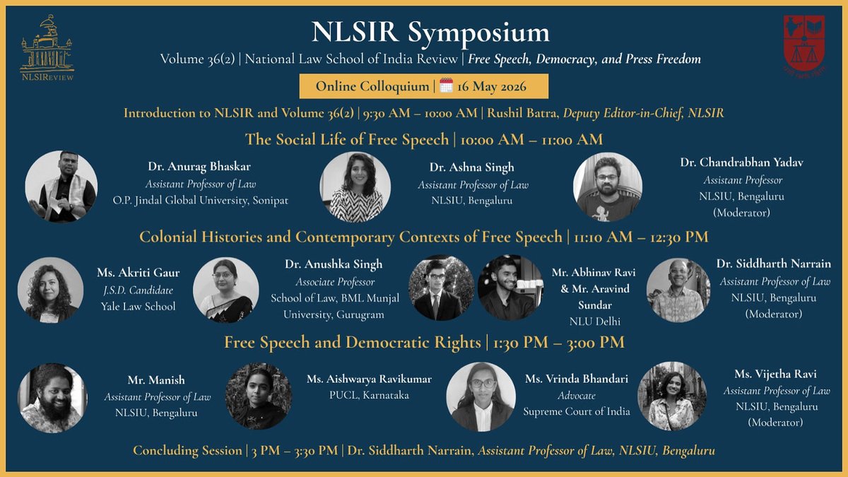 National Law School of India Review tweet media