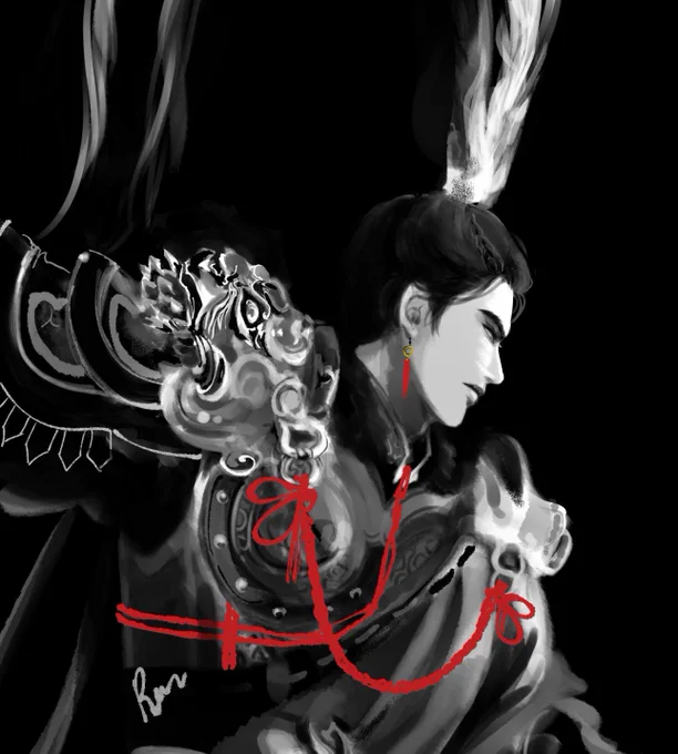 The Lu Bu outfit costs hella money but drawing it is free so…