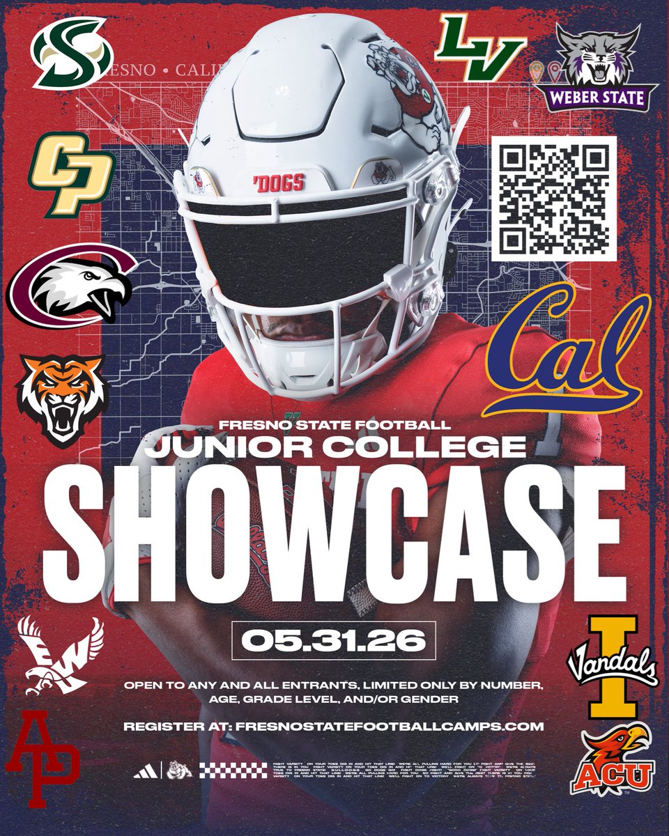 CoachKHensley's tweet photo. 🚨🚨🚨🚨🚨🚨
Opportunity to compete‼️
@CalFootball 
@SacHornetsFB 
@BengalGridiron 
@weberstatefb 
@calpolyfootball 
@EWUFootball 
@VandalFootball 

Junior College / Portal Showcase
📆 May 31st

Sign Up ⬇️ 
https://t.co/xS2sxnNhii

#ToughnessWins💪 #GoDogs🐶 https://t.co/Wht8xnMHfd
