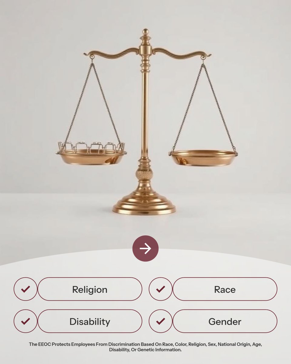 BridgehouseUS's tweet photo. Understanding “at-will employment” means you can be terminated anytime, but not unlawfully. 🏛️  
Employers must know EEOC protections against discrimination. 🛡️  
To avoid disputes, ensure fair practices

#BridgehouseLaw https://t.co/3eiy02oq1s