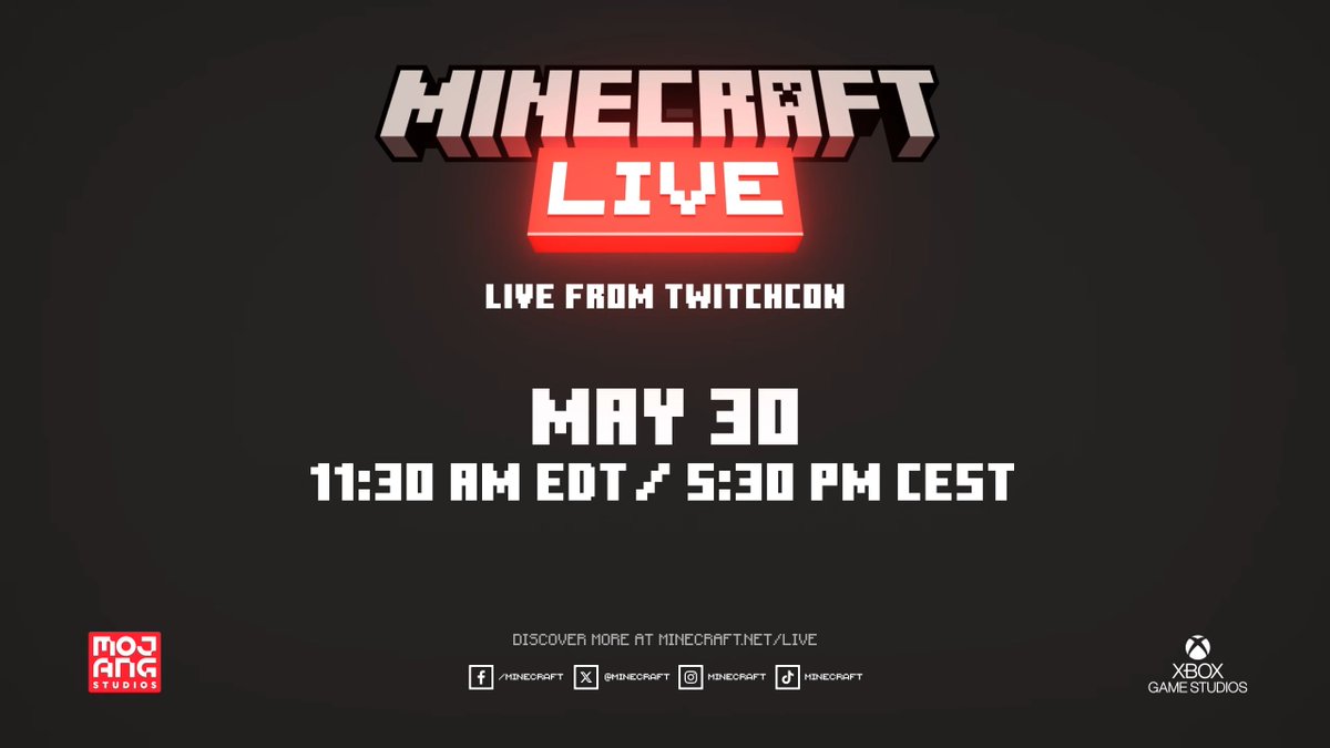 MINECON IS PRETTY MUCH BACK FOLKS