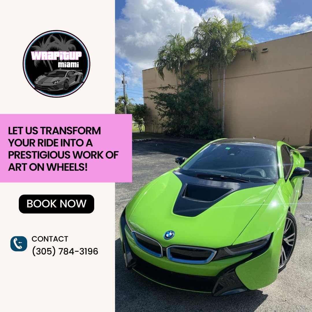 WrapItUpMiami's tweet photo. Your vehicle deserves standout quality, and our vehicle wrapping services deliver striking, long-lasting results. We work with precision and care. Book with us to transform your ride! #VehicleWrapping
https://t.co/60rWhKTAlf https://t.co/XgzaT54VGq