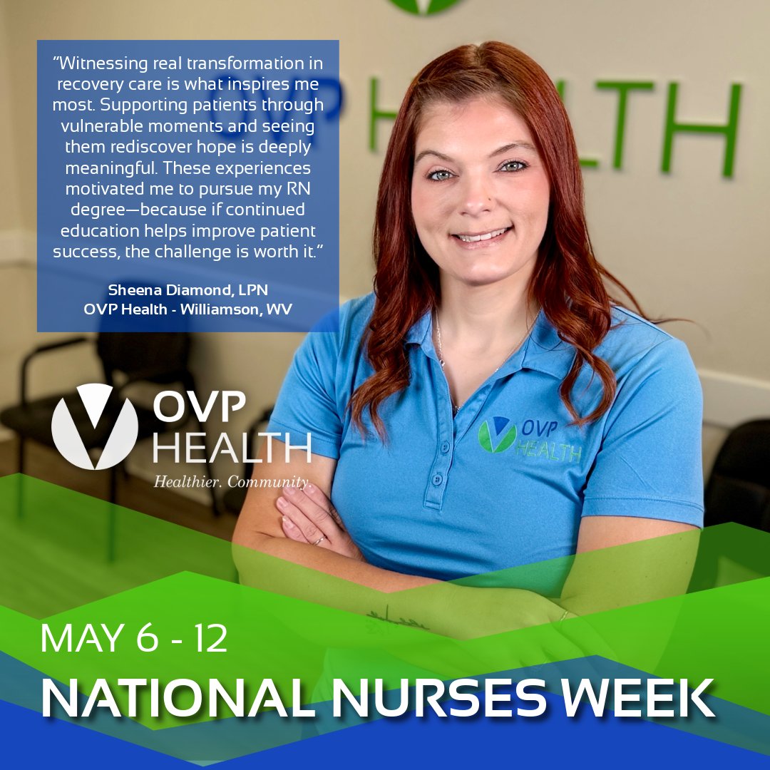 OVP_Health's tweet photo. During National Nurses Week, OVP Health proudly honors our LPNs, RNs, NPs—and all nurses nationwide. “The Power of Nurses” says it all. Your compassion, leadership, and impact keep our communities healthy. Thank you! #NursesWeek https://t.co/RWd6lQE2w9