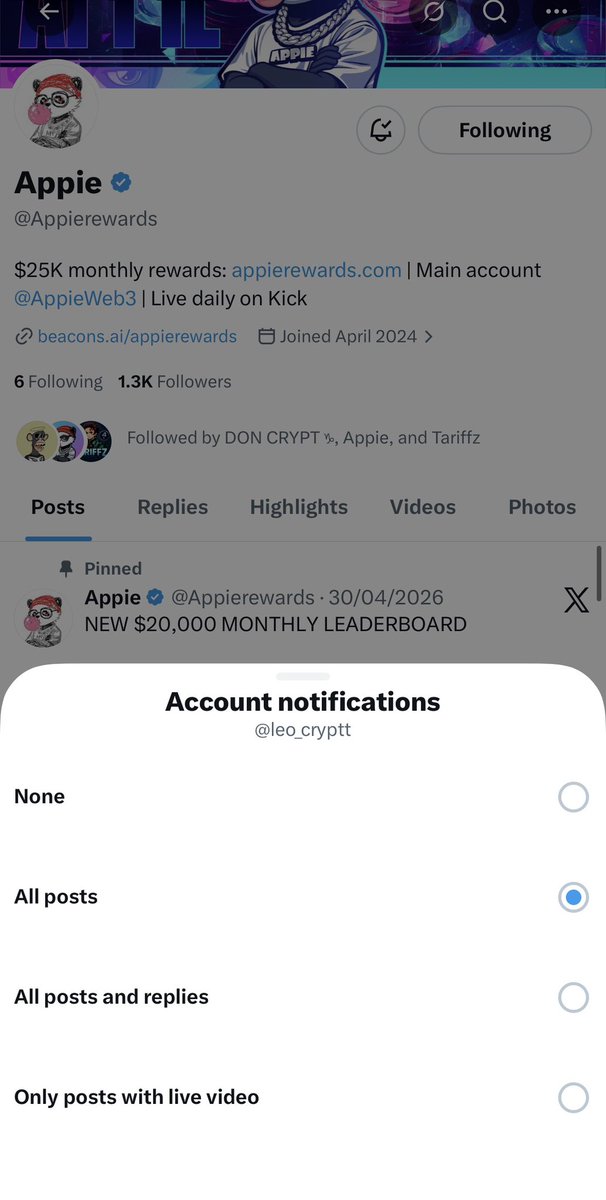 leo_cryptt's tweet photo. @AppieWeb3 @Appierewards Y’all are soooo fast 
Prays @AppieWeb3 see’s this https://t.co/kMl2jaUCY9