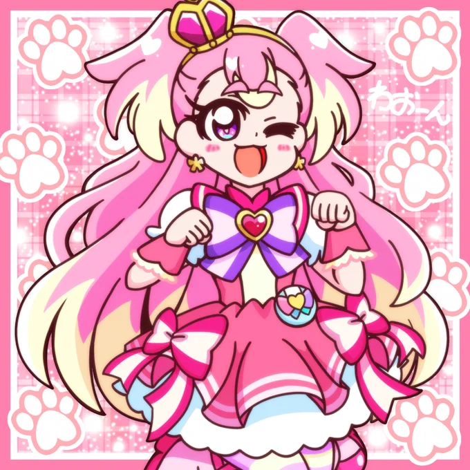 はぴばで☆キュアワンダフルさん #pixiv #犬飼こむぎ生誕祭 #犬飼こむぎ生誕祭2026 #キュアワンダフル生誕祭 #キュアワンダフル生誕祭2026