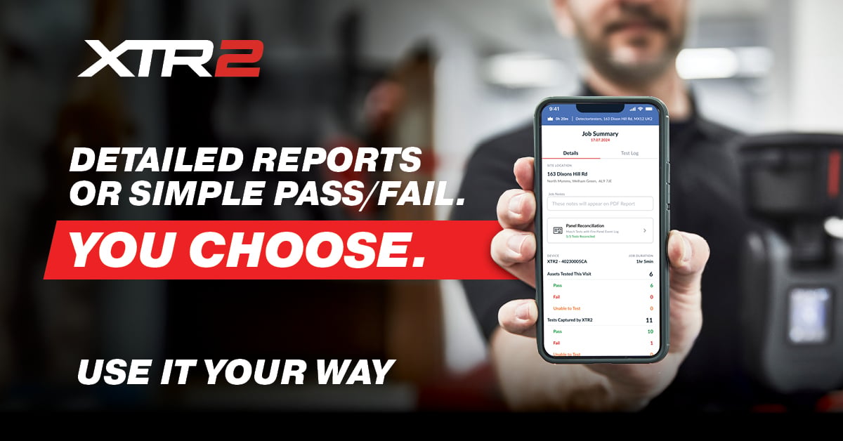 SDiFire's tweet photo. When you need digital documentation, it's there.
When you don't — just test.

XTR2 gives you control over how much data you capture, every test, every time, while reducing testing by up to 50%.

Discover XTR2 https://t.co/JC11FKmKQM

#XTR2 #UseItYourWay #FireSafety #FasterTesting https://t.co/M4JdBPVOiX