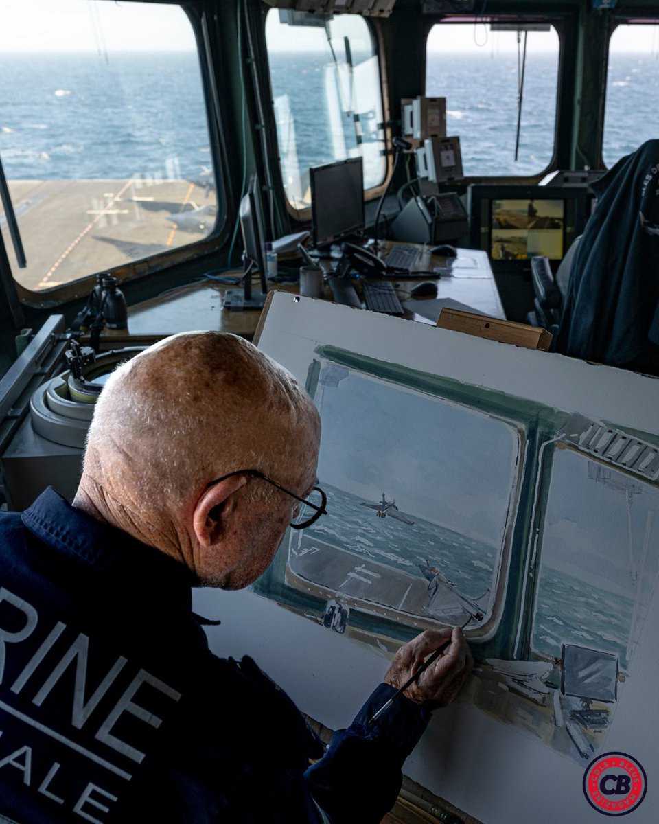 MarineNationale's tweet photo. #Colsbleus | Comment sont élus les Peintres officiels de la Marine ?
À l’occasion du 46e Salon de la Marine, une nouvelle promotion de POM a été désignée parmi de nombreux artistes et sera intronisée le 2/07.
À lire 👉 : https://t.co/WDlE3QNmAJ https://t.co/Doisp83E9u