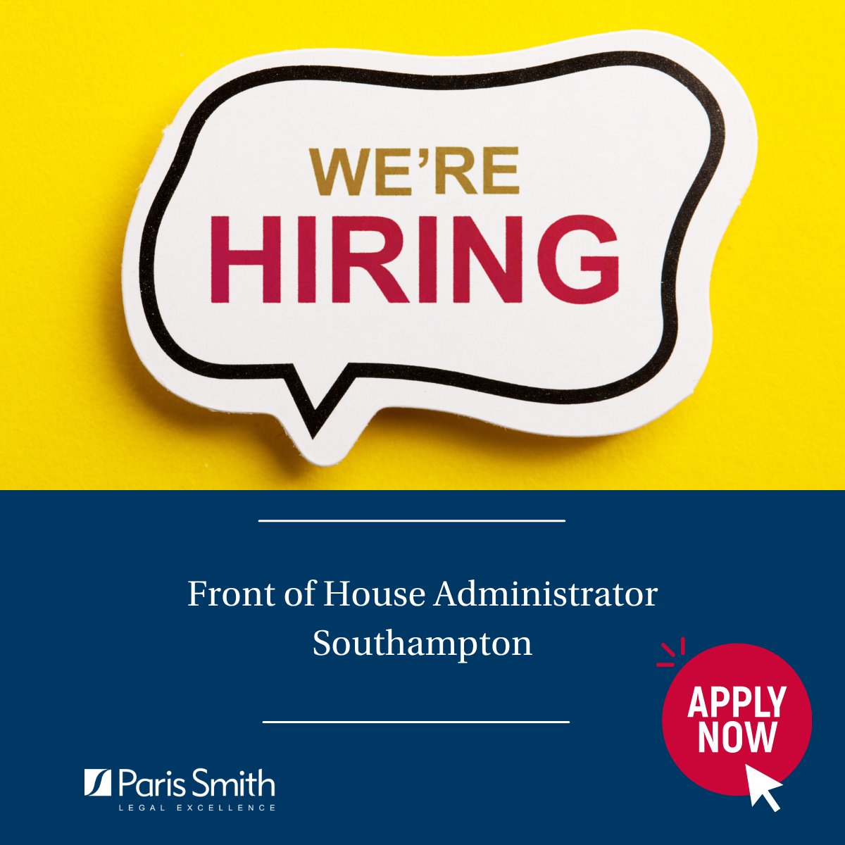 ParisSmithLLP's tweet photo. Join our friendly Southampton team as a Front of House Administrator and be the first point of contact for our clients and visitors.

👉 View the role and apply here: https://t.co/E1f2Bo4wRd 

#SouthamptonJobs #FrontOfHouse #ReceptionJobs https://t.co/gwuYqyvYTB