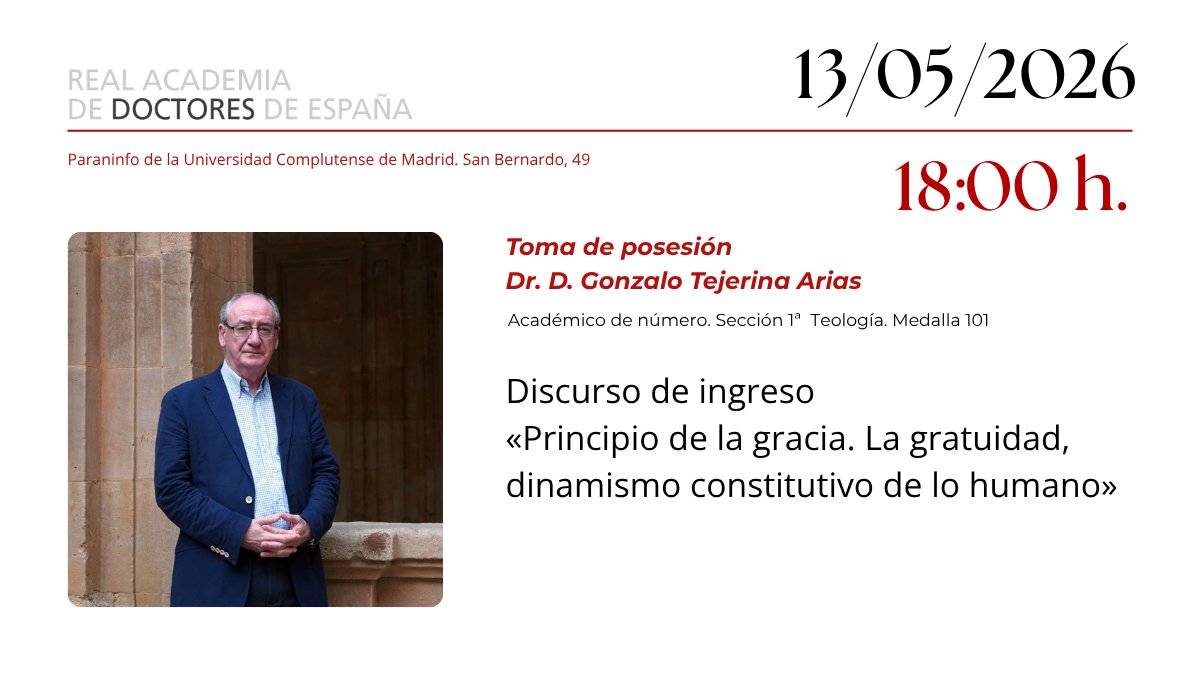 Real Academia de Doctores de España _ tweet media