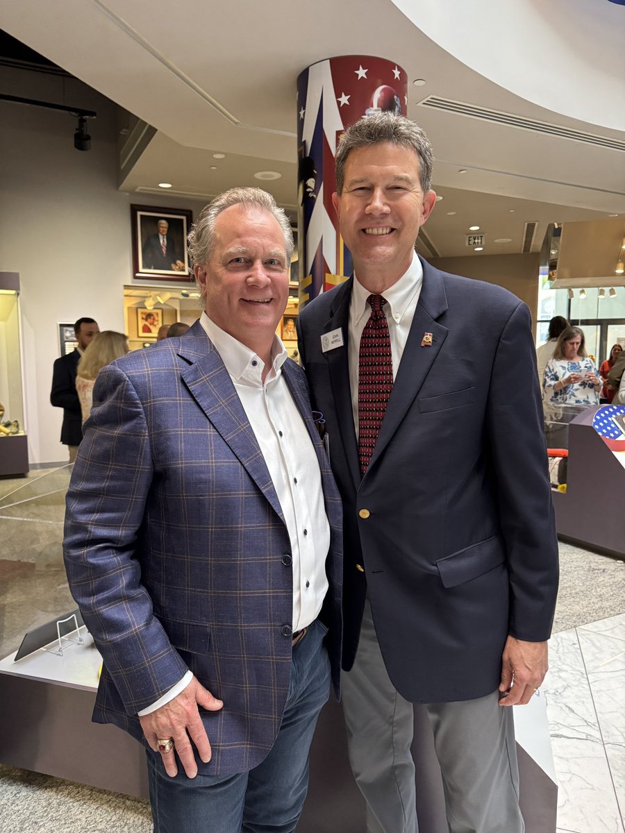 JohnHMerrill's tweet photo. It was a great weekend in #Birmingham for the 58th Annual Induction Ceremony for the #AlabamaSportsHallofFame! Congratulations to Jeff Brantley, Jason Campbell, John Copeland, Kim Evans, Evan Mathis, Ray Odoms, Les Studeman, and Tommy Tuberville! #All67 #ALPolitics #ASHOF https://t.co/LsJaLyaGVV