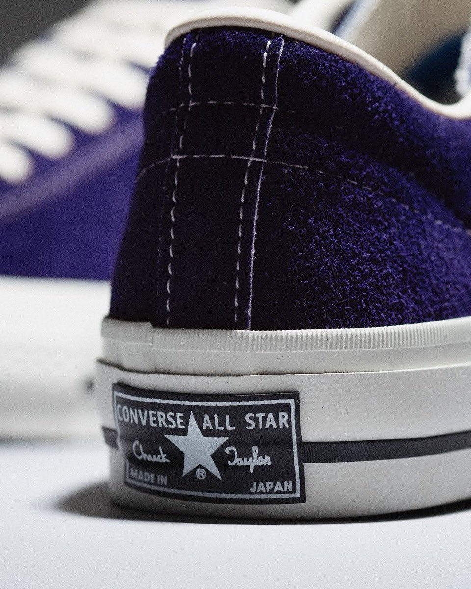 uptod4te's tweet photo. CONVERSE『ONE STAR J VTG “TIMELINE” PURPLE』が国内5月22日（金）AM0:00 より発売。OGカラーの中で唯一TimeLineで展開されてなかった紫が遂に復刻［33702970］【コンバース ワンスター タイムライン パープル】
https://t.co/93FD4DjpxY https://t.co/tWxVYNGd7x