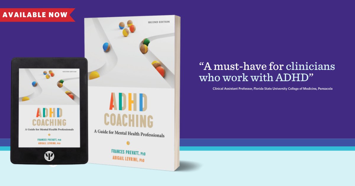 APA_Books's tweet photo. Teach clients how to survive and thrive with ADHD with a book that offers concrete advice for helping clients with a variety of symptoms through all stages of coaching. 

Order now! Use APABOOKS20 to save 20%.
👉 https://t.co/3foDuByxi2 

#ADHD #Coaching #Therapy https://t.co/r11clrhD6m