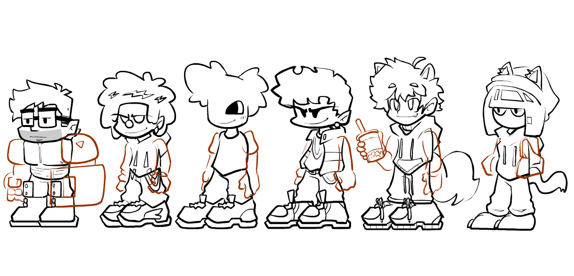STRT23's tweet photo. Concepts for crowd characters | Wild
#fnf #fridaynightfunkin https://t.co/EZMeAhwRSk