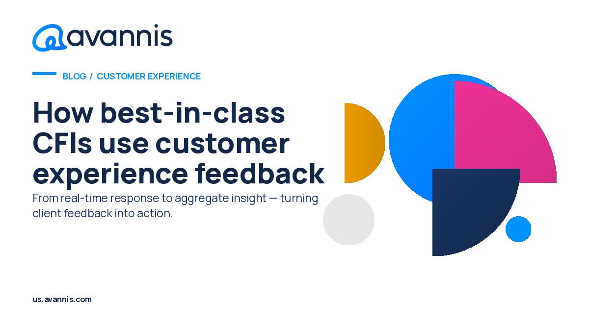 avannisllc's tweet photo. Listening is only the first step. What you do with that feedback is what sets top CFIs apart. Here’s how best-in-class institutions turn CX data into better decisions.
#CX #CFIs
https://t.co/JpxkSTRwgM https://t.co/t3D5KZcf0g