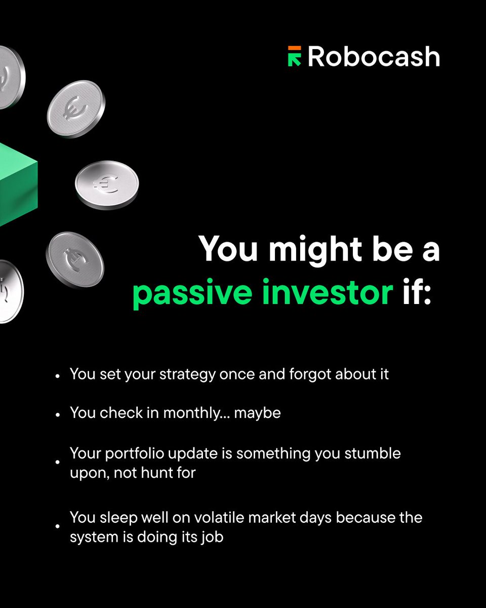 Robocash1's tweet photo. Are you a curious or a passive investor?
Neither is wrong, but one of them takes more time.

Robocash is built for the second type. Though no one can stop you from checking those sweet earnings daily 😏

Which one are you? 👇
#Investing #PassiveIncome #P2P https://t.co/W8LOt4QjGm