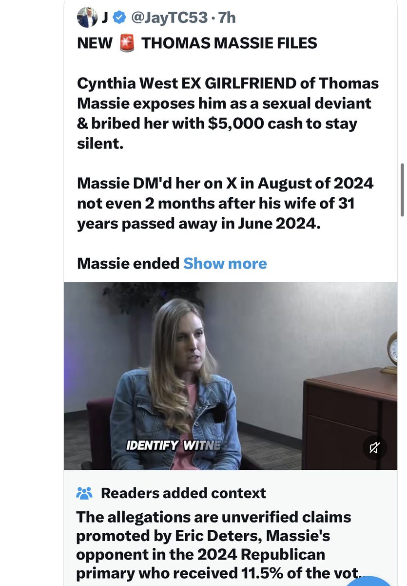 Thomas Massie should sue Eric Deters and every single one of Trump’s propagandists who are knowingly promoting this slanderous lie.