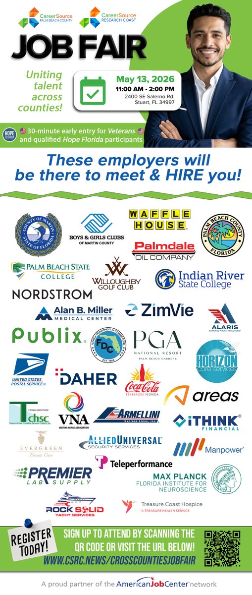 careersourcerc's tweet photo. TOMORROW, come meet the humans at the job fair who are there to shake your hand and look you in the eye.

These businesses show all have open position and are looking for the right people to compliment the staff.
Is it you?

#JobFair #WorkLocal #CareerSource https://t.co/g4DRlga5M6