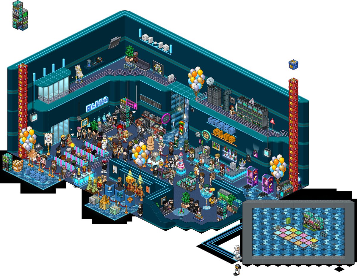 fswiredclub's tweet photo. Ontem rolou a inauguração da nossa central juntamente com a @kihabbofs na locução🔥
A Wired Club agradece a geral que colou e fez esse momento acontecer! Isso é só o começo, vamos buscar nosso recolhecimento cada vez mais 🚀
#habbo #habboPTBR #wired #wiredclub @Habbo @HabboPTBR https://t.co/wcZSlCGNHd