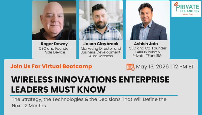 kairospulse's tweet photo. The Wireless Innovations Enterprise Leaders Must Know in 2026 bootcamp goes live tomorrow at 12:00 PM ET.

If you are evaluating, deploying, or advising on wireless connectivity, this is a conversation you can't miss.

Save your spot now: https://t.co/x107EAImAt https://t.co/Y850qx6v7f