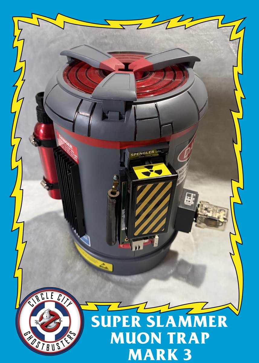 CCGhostbusters's tweet photo. Super Slammer Muon Trap
Dimension of Origin: 68-F
Model: Spengler/Stantz Mark 3
Redesigned by Drs. Egon Spengler and...
More Info: https://t.co/Ph3aSMp6BF
“We've got the Super Slammer back on pulse and Ecto-1 is rolling.” – Dr. Egon Spengler
#TechnologyTuesday https://t.co/4vgJfKhiOf