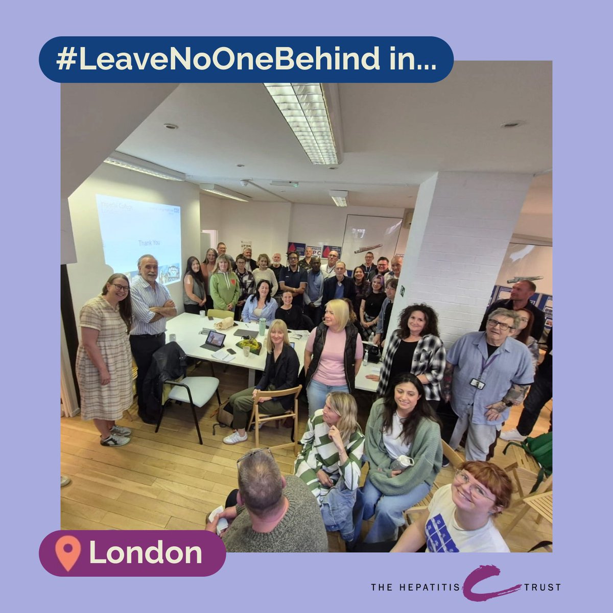 HepatitisCTrust's tweet photo. At the beginning of May, Professor Ashley Brown, Clinical Lead, NHS England HCV Elimination Programme, provided a brilliant training session for our Southern Community Team on Hepatitis B. 

Huge thanks to Ashley for a very helpful and insightful session! https://t.co/DQynt4C2Hq