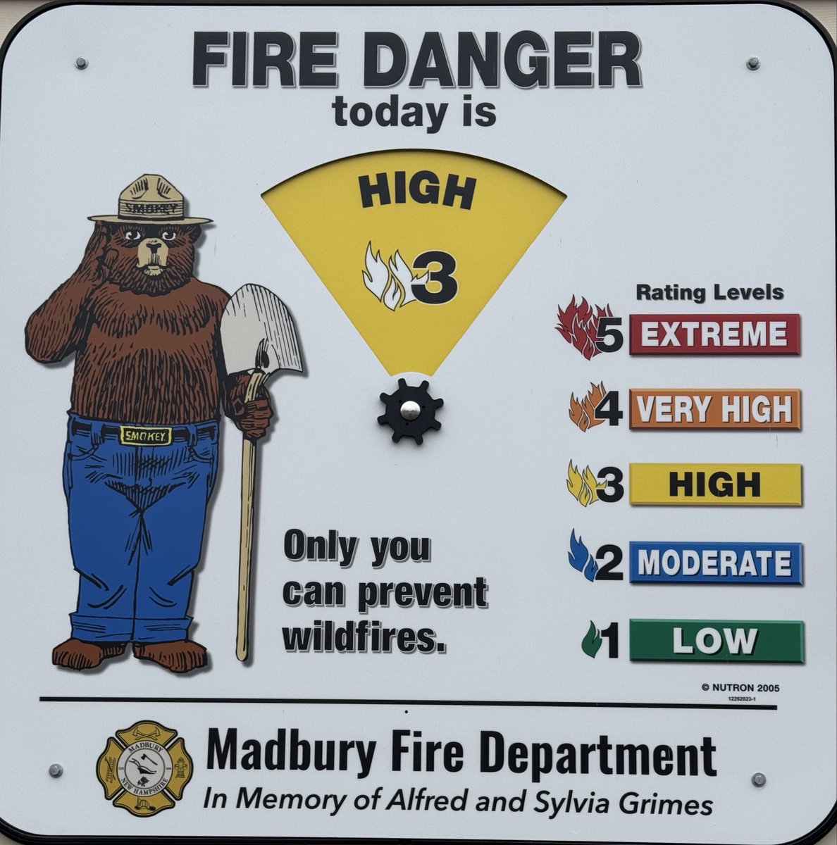 Roundlights's tweet photo. Fire Danger - 5/12/2026 https://t.co/EzPKx6JEbr