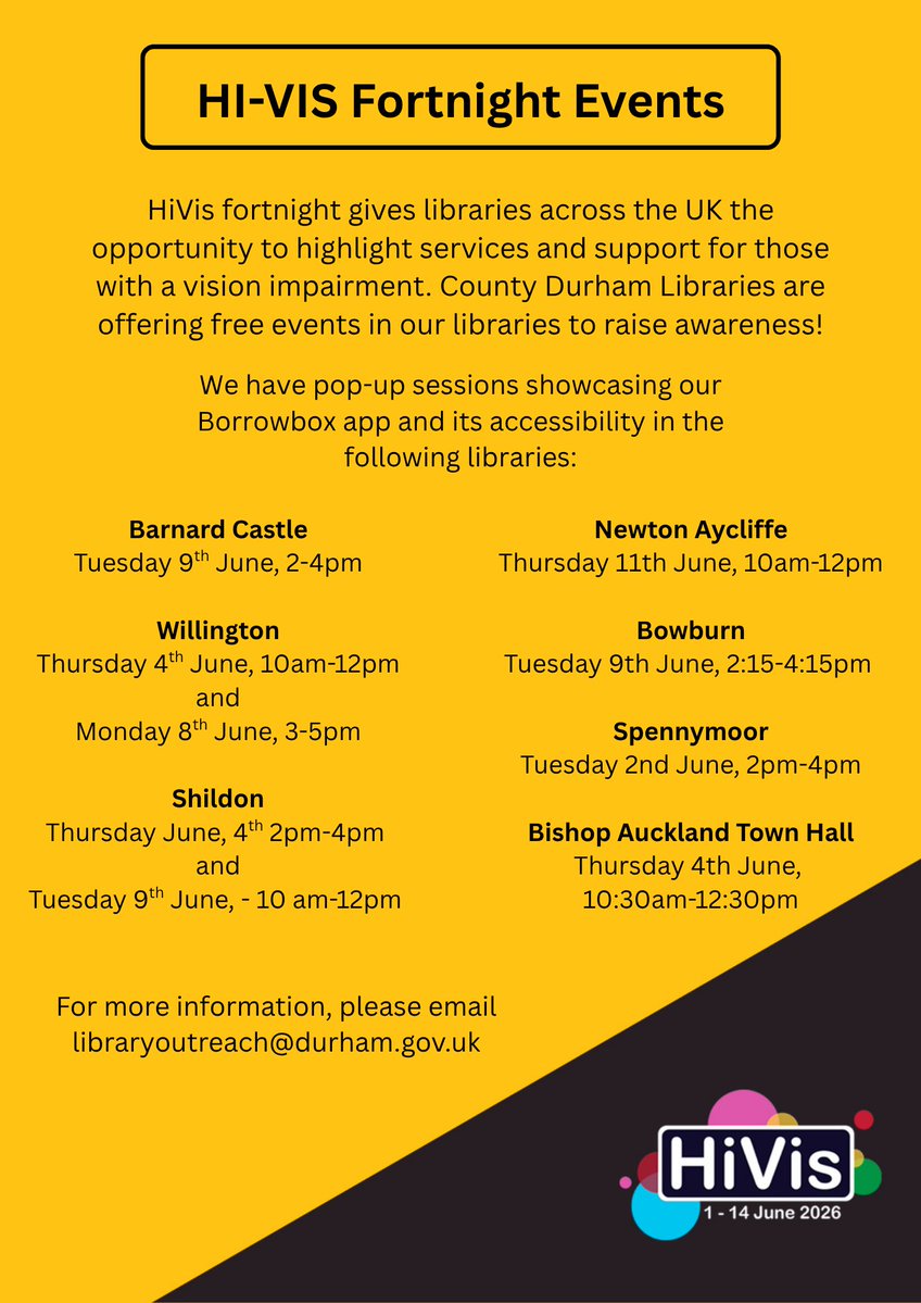 County Durham Libraries tweet media